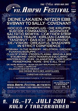 AMPHI FESTIVAL 2011 ausverkauft! Nur noch verbindliche Tageskassenreservierung möglich AMPHI FESTIVAL 2011 ausverkauft! Nur noch verbindliche Tageskassenreservierung möglich