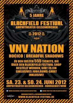 Erste Bands für das BLACKFIELD FESTIVAL 2012 bekannt gegeben!