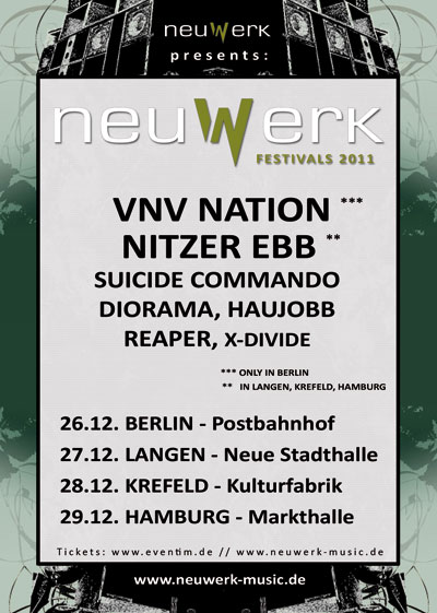 Preview : Neuwerk Festivals 2011 in Berlin, Hamburg, Krefeld und Langen