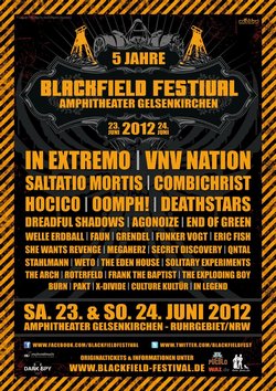 Tickets für das BLACKFIELD FESTIVAL 2012 werden knapp - Warmup-Parties bestätigt!