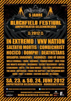 Preview : BLACKFIELD FESTIVAL 2012 in Gelsenkirchen (23.+24.06.2012) Preview : BLACKFIELD FESTIVAL 2012 in Gelsenkirchen (23.+24.06.2012)