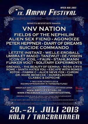 Auch DIARY OF DREAMS gesellen sich zu den namhaften Acts des AMPHI FESTIVAL 2013