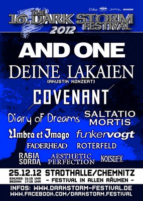 Preview : DARK STORM FESTIVAL auch 2012 mit einem hochkarätigen Line-up