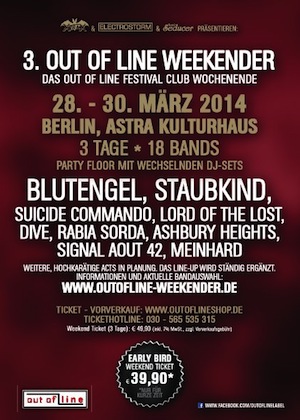 OUT OF LINE WEEKENDER geht in die 3. Runde und es wird größer!
