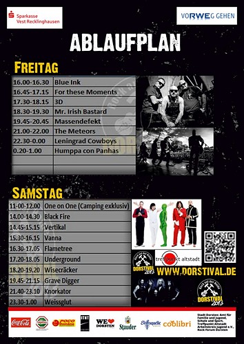 Preview : Das DORSTIVAL 2013 bietet starke Acts für günstige Preise