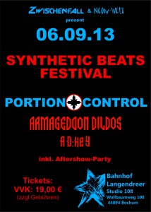 Preview : Das SYNTHETIC BEATS FESTIVAL lockt mit PORTION CONTROL, ARMAGEDDON DILDOS und AD:KEY