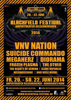 Erste Bandbestätigungen & VVK-Start beim BLACKFIELD FESTIVAL 2014: VNV NATION, MEGAHERZ etc