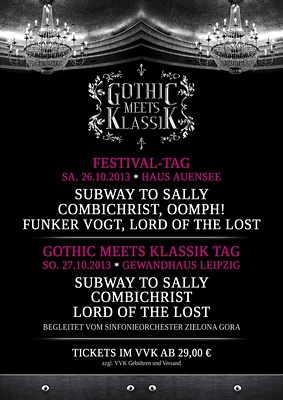 Running Order für das GOTHIC MEETS KLASSIK 2013 in Leipzig bekanntgegeben!