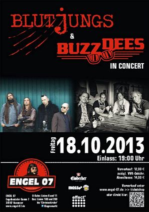 Preview : Die BLUTJUNGS & BUZZ DEES im Doppelpack im Engel 07 Hannover