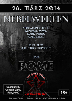 Preview : ROME als Jerome Reuter Akustik Performance live im TIC - The Inner Circle Preview : ROME als Jerome Reuter Akustik Performance live im TIC - The Inner Circle