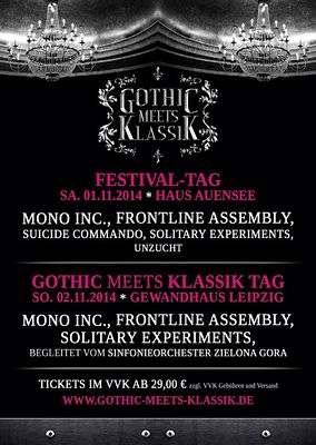 Preview : GOTHIC MEETS KLASSIK 2014 mit MONO INC, FLA und mehr!