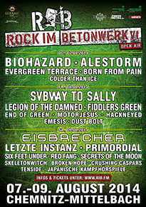 Preview : ROCK IM BETONWERK 2014 lässt es nochmal ordentlich krachen