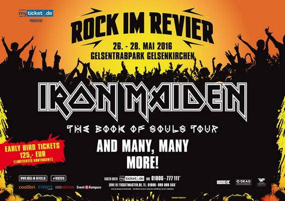 IRON MAIDEN sind erster Headliner von ROCK IM REVIER 2016