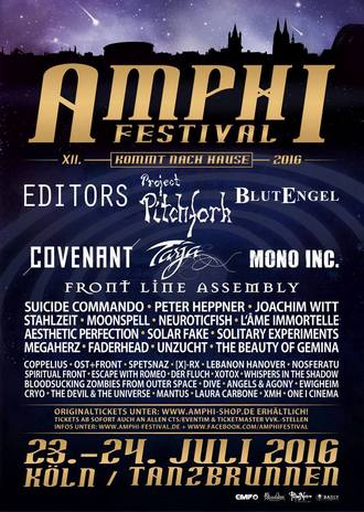 AMPHI FESTIVAL mit EDITORS und Co. 2016 wieder am Tanzbrunnen