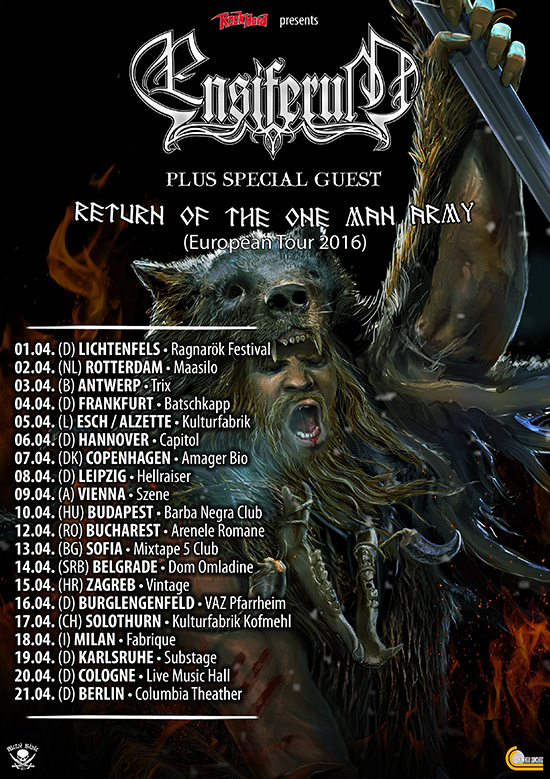 ENSIFERUM auf Tour im April 2016 ENSIFERUM auf Tour im April 2016