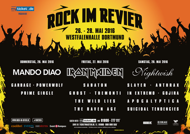 ROCK IM REVIER 2016 - Festivalknaller mit IRON MAIDEN