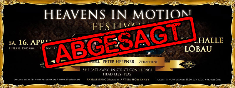 Heavens in Motion - Festival 2016 wird ersatzlos abgesagt