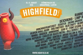 HIGHFIELD FESTIVAL 2016 lockt mit RAMMSTEIN, DEICHKIND, ANNENMAYKANTEREIT, SCOOTER und mehr