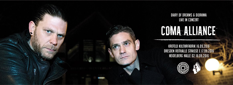 DIARY OF DREAMS und DIORAMA auf Coma Alliance Tour 2016 DIARY OF DREAMS und DIORAMA auf Coma Alliance Tour 2016