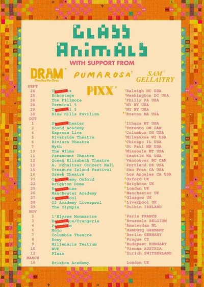 GLASS ANIMALS auf Europatour in Hamburg und Berlin