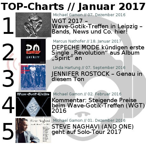 Charts für den Monat Januar 2017
