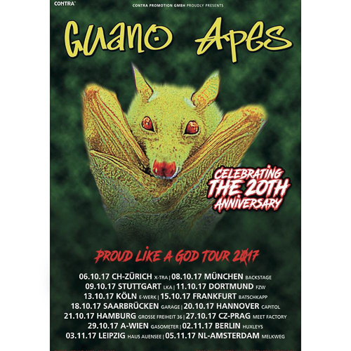 GUANO APES auf großer Proud Like A God Jubiläums-Tour GUANO APES auf großer Proud Like A God Jubiläums-Tour