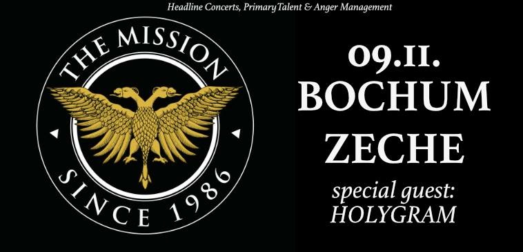 Ein Deutschland-Konzert von THE MISSION steht an