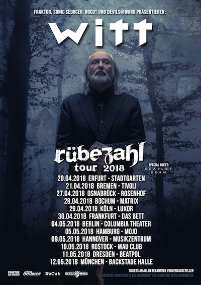 JOACHIM WITT geht ab April 2018 auf Rübezahl-Tour - zuvor im Dezember mit LEICHTMATROSE in Wuppertal, Jena & Potsdam