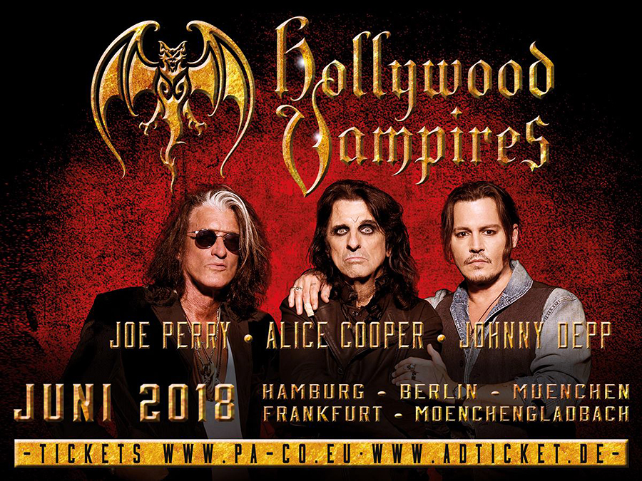 THE HOLLYWOOD VAMPIRES, drei lebende Legenden auf Tour!