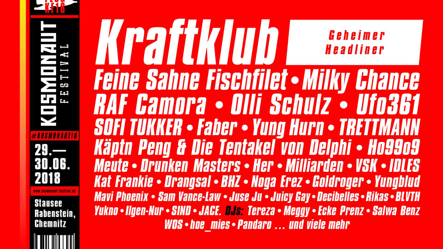 Der Countdown läuft: Raketenstart Kosmonaut Festival 29.-30. Juni 2018