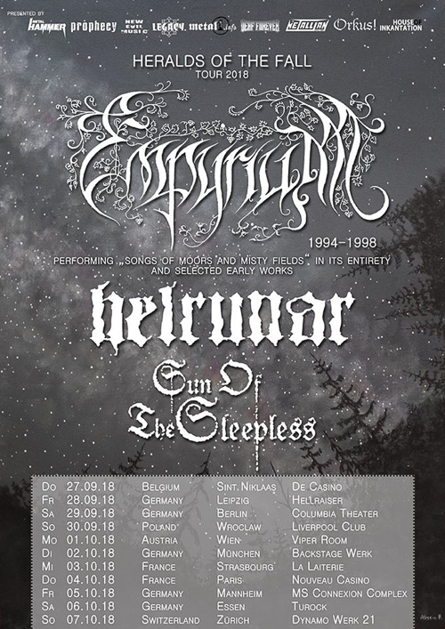 EMPYRIUM, HELRUNAR, SUN OF THE SLEEPLESS – Weises Schwarzmetall auf Europa-Tour