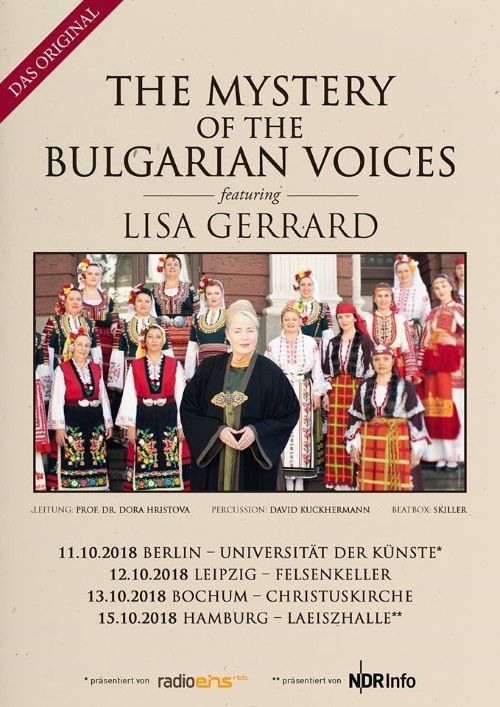 THE MYSTERY OF THE BULGARIAN VOICES featuring LISA GERRARD - vier magische Konzerte in Deutschland THE MYSTERY OF THE BULGARIAN VOICES featuring LISA GERRARD - vier magische Konzerte in Deutschland