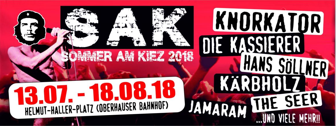 SOMMER AM KIEZ 2018 - vom 13.07. bis zum 18.08. in Augsburg