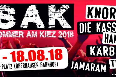 SOMMER AM KIEZ 2018 - vom 13.07. bis zum 18.08. in Augsburg