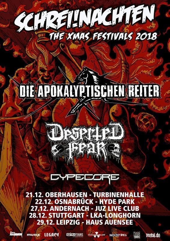 SCHREI!NACHTEN - The XMAS Festival 2018 mit DIE APOKALYPTISCHEN REITER, DESERTED FEAR und CYPECORE SCHREI!NACHTEN - The XMAS Festival 2018 mit DIE APOKALYPTISCHEN REITER, DESERTED FEAR und CYPECORE