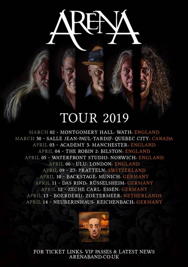 Social Media Kampagne gegen Krebs der Prog-Rocker ARENA sowie Tour 2019 Social Media Kampagne gegen Krebs der Prog-Rocker ARENA sowie Tour 2019