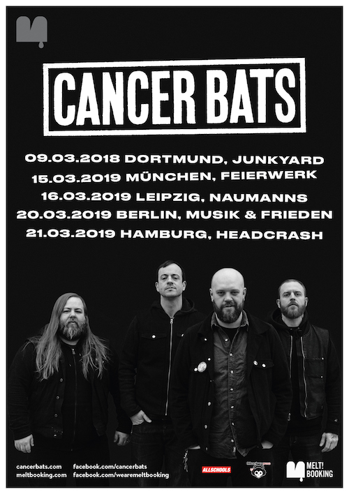 Monkeypress.de präsentiert: CANCER BATS live in Deutschland 2019