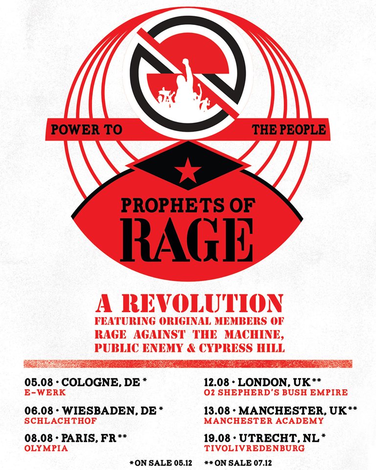 PROPHETS OF RAGE im August 2019 in Köln & Wiesbaden