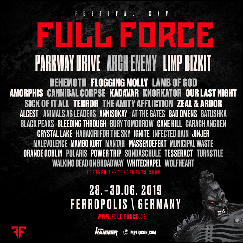 UPDATE - Festival Info: FULL FORCE 2019 - alle News, Infos und Bands hier! UPDATE - Festival Info: FULL FORCE 2019 - alle News, Infos und Bands hier!
