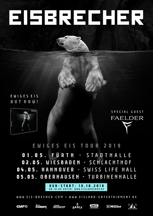 Aus dem Ewigen Eis auf die Bühnen Deutschlands: EISBRECHER gehen auf Hallentournee! Aus dem Ewigen Eis auf die Bühnen Deutschlands: EISBRECHER gehen auf Hallentournee!