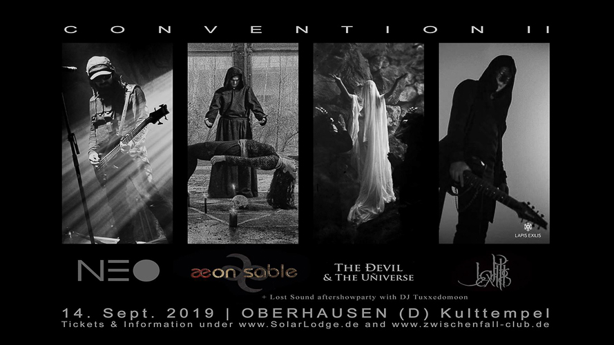 Post Goth at its best - SOLAR LODGE CONVENTION geht in die zweite Runde