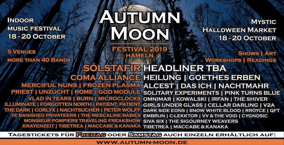 AUTUMN MOON 2019 - Märchenhaftes Line-up zum 5. Geburtstag