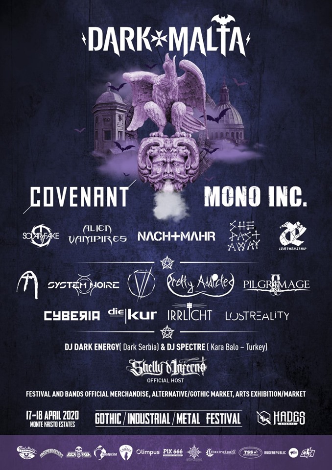 Dark Malta Festival 2020 mit COVENANT und MONO INC. als Headliner