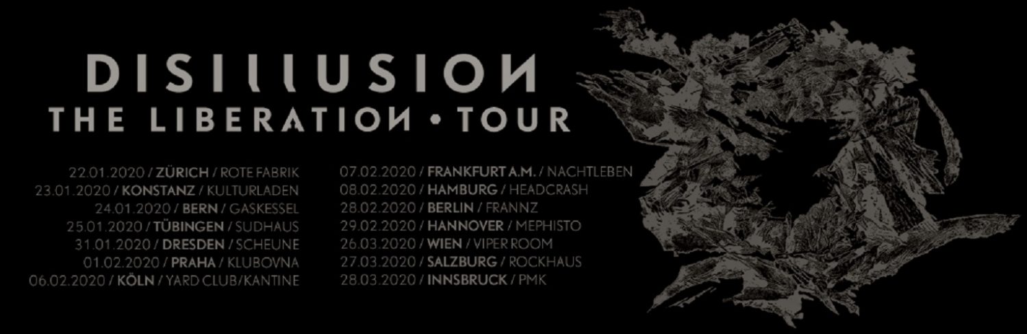 Whenever I close my eyes - DISILLUSION auf The Liberation-Tour durch Europa