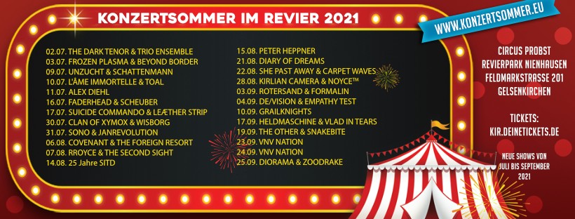 KONZERTSOMMER IM REVIER 2021 - Alles zum Line-up