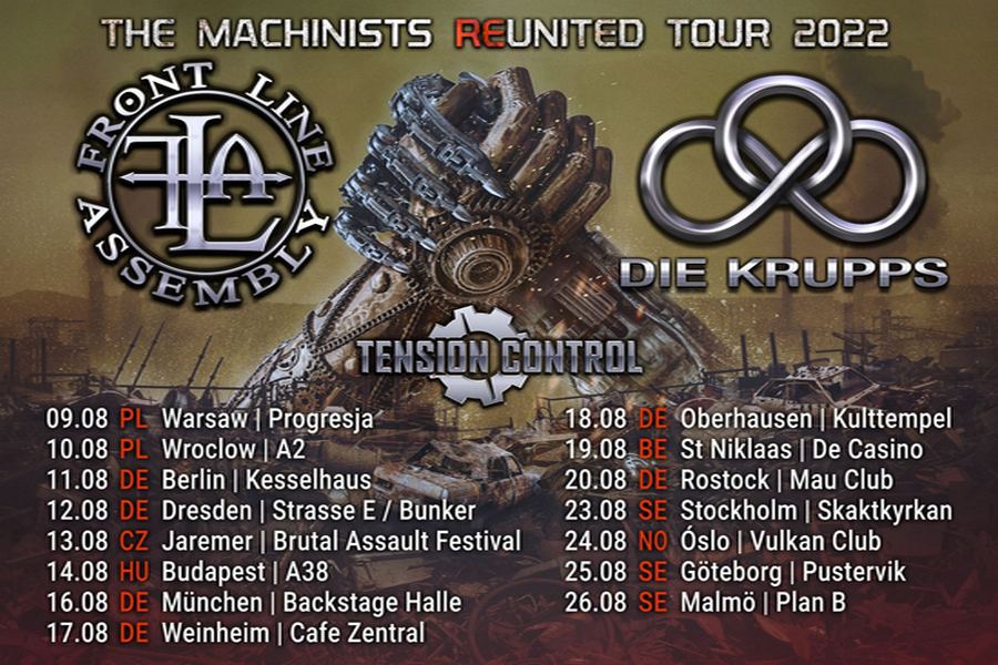DIE KRUPPS und FRONT LINE ASSEMBLY gehen wieder zusammen auf Tour