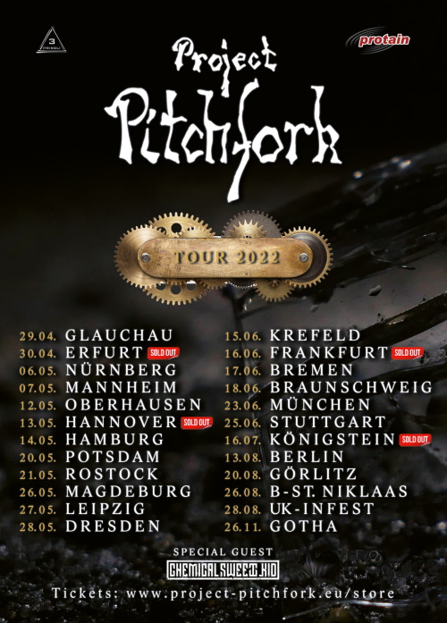 PROJECT PITCHFORK - aktualisierte Tourdaten für 2022
