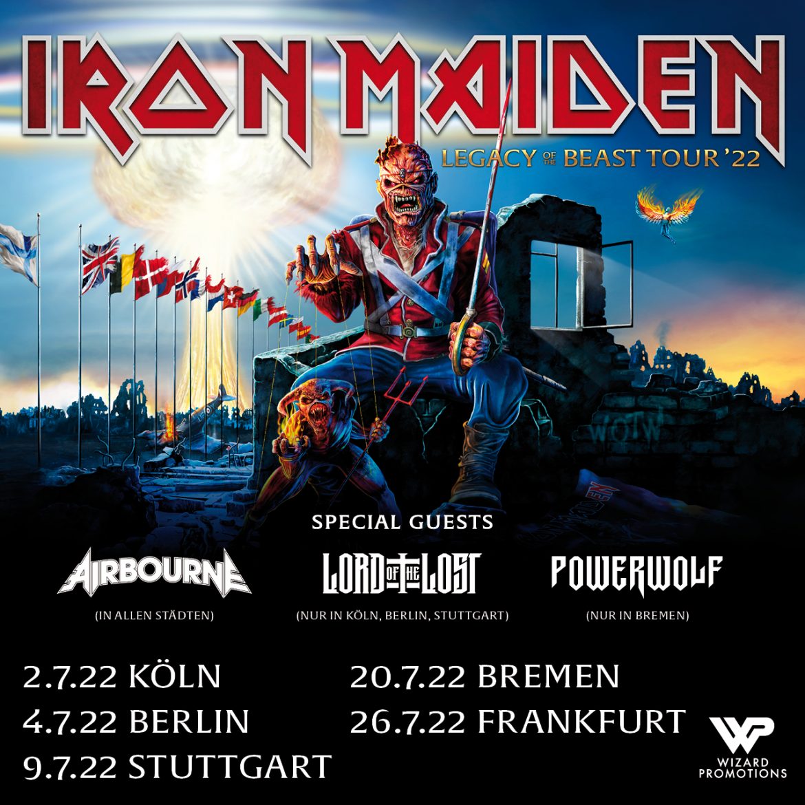 IRON MAIDEN - endlich auf Legacy Of The Beast-Tournee in Deutschland