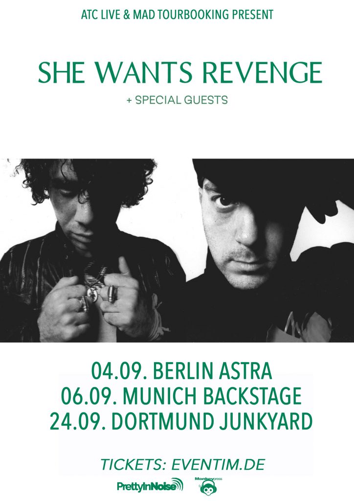 MONKEYPRESS.de präsentiert: SHE WANTS REVENGE dreimal live in Deutschland