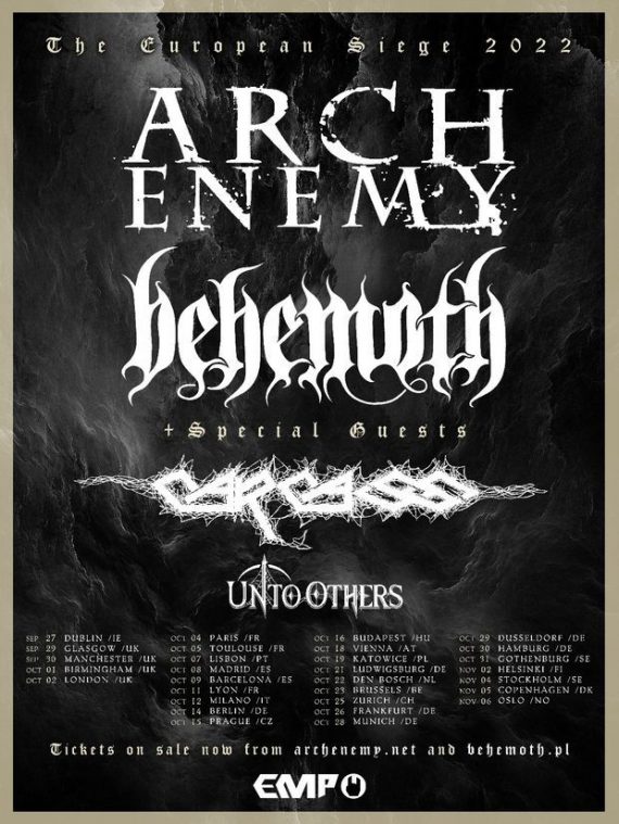 ARCH ENEMY & BEHEMOTH auf "European Siege Tour"